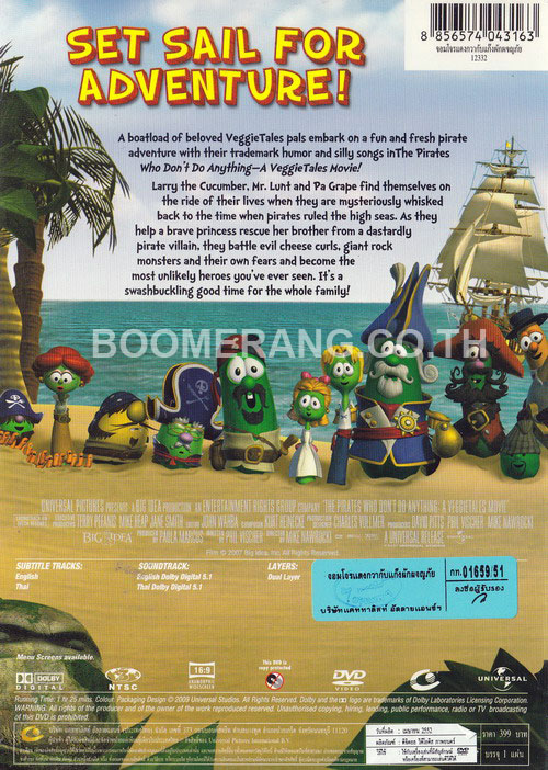 The Pirates Who Don't Do Anything: A VeggieTales Movie dvd cover